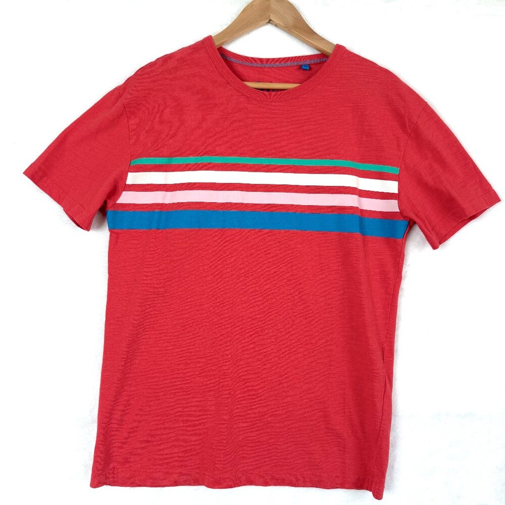 Mini Boden Stripes Short Sleeve Crewneck Casual T Shirt Girls Boys 11-12 Years